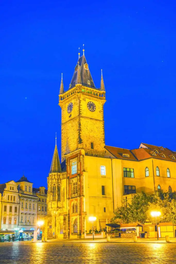 Prague at night