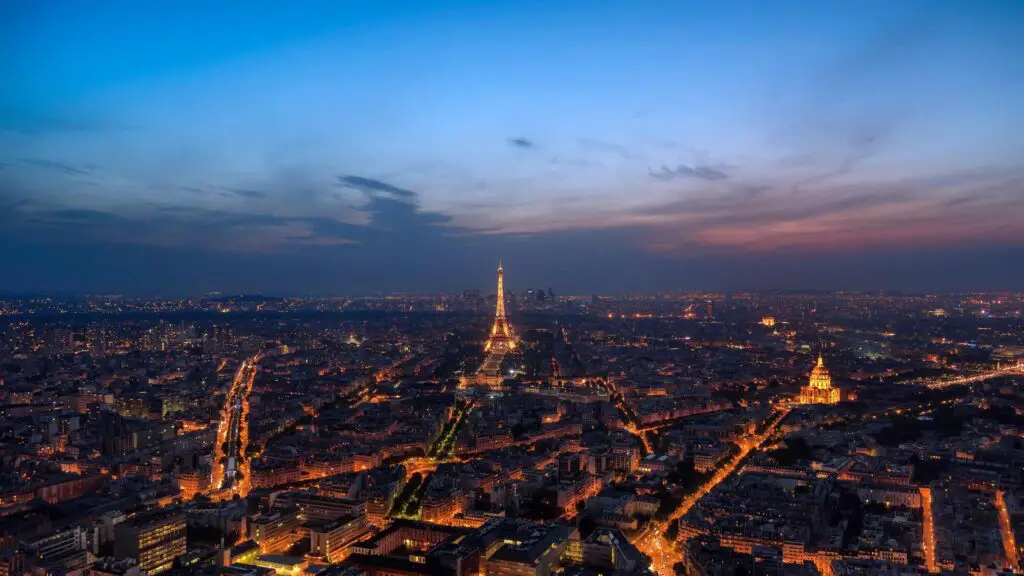 Paris in the evening